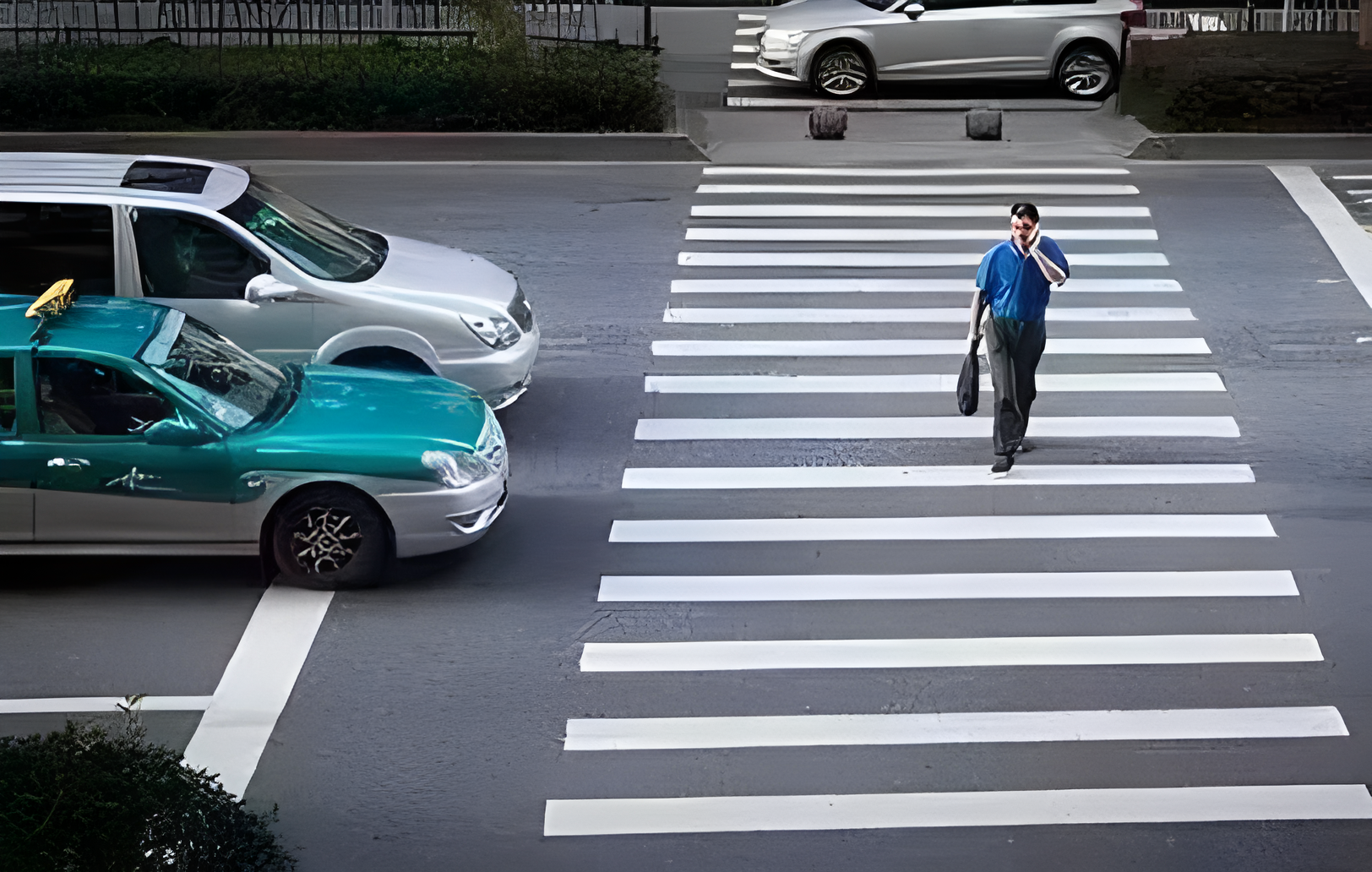 機(jī)動(dòng)車過斑馬線